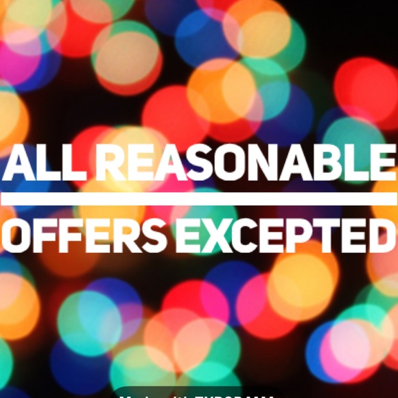 All reasonable offers excepted